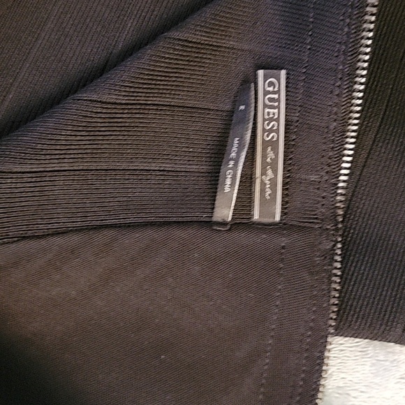 NEW WOMENS GUESS BLACK CATHERINE BANDAGE BODYCON SEQUIN COCKTAIL DRESS PARTY M - Picture 3 of 6